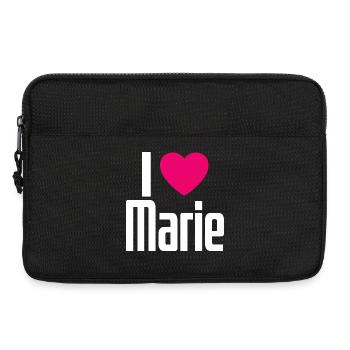 I Love Marie Pinkes Herz Ich liebe Marie - Laptoptasche 13" - Schwarz - Vorne