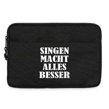 Singing makes everything better - Laptop bag 13" - black - Front