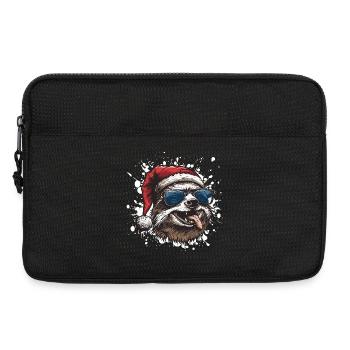 Sloth Christmas Funny - Laptop bag 13" - black - Front