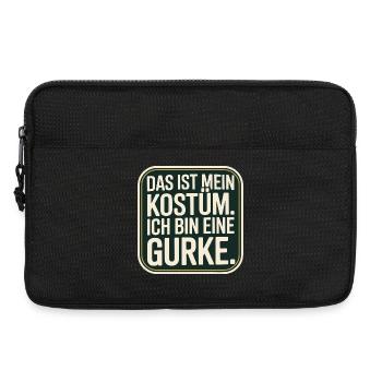 Gurke Das Ist Mein Gurken Kostüm Fasching Karneval - Laptoptasche 13" - Schwarz - Vorne