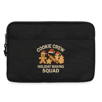 Équipe de pâtisserie de Noël - Cookie Crew Motif - Sacoche pour ordinateur portable 13 pouces - noir - Devant
