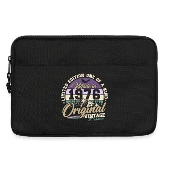1976 Vintage Born Birthday Retro Gift - Laptop bag 13" - black - Front
