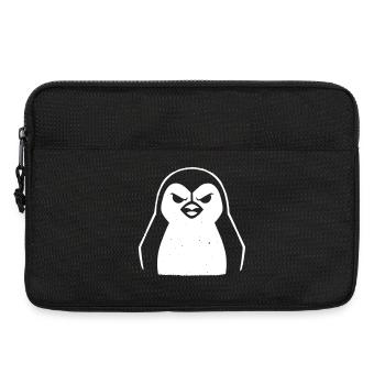 penguin stencil grunge minimalist-vector Linux - Laptop bag 13" - black - Front