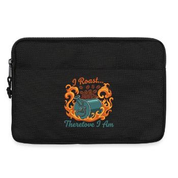I roast, therefore I am - Laptop bag 13" - black - Front