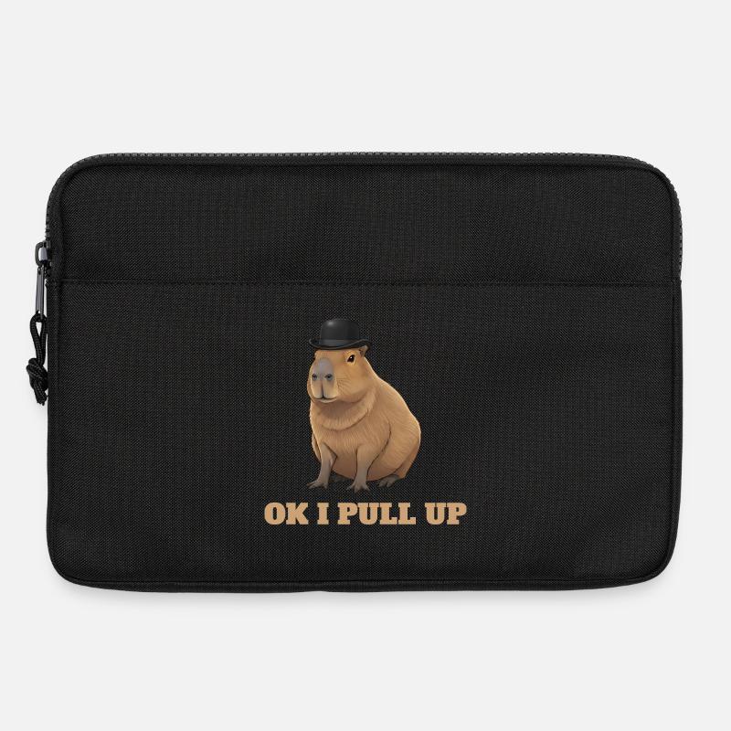 Okay, ich ziehe auf – Capybara-Meme-Humor - Laptoptasche 13" - Schwarz