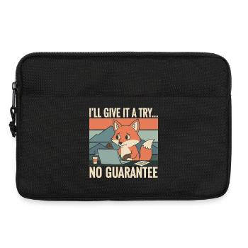 Ich probier's mal – Fuchs Laptop Humor - Laptoptasche 13" - Schwarz - Vorne