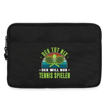 Tennis Player Gifts Tennis Sayings Outfits - Laptop bag 13" - black - Front
