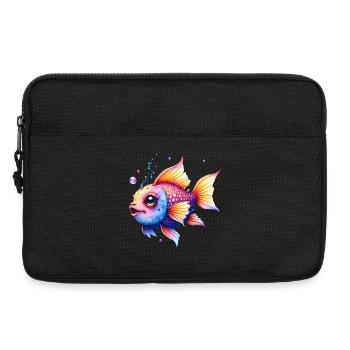 Verseau arc-en-ciel vibrant - Sacoche pour ordinateur portable 13 pouces - noir - Devant