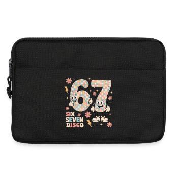 Drôle de boule disco Retro Party Cadeau Six Seven - Sacoche pour ordinateur portable 13 pouces - noir - Devant