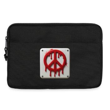 FRIEDENSNOTFALL #2 – Frieden & Liebe - Laptoptasche 13" - Schwarz - Vorne
