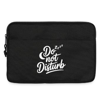Do Not Disturb Faultier Anti Social Nicht Stören - Laptoptasche 13" - Schwarz - Vorne