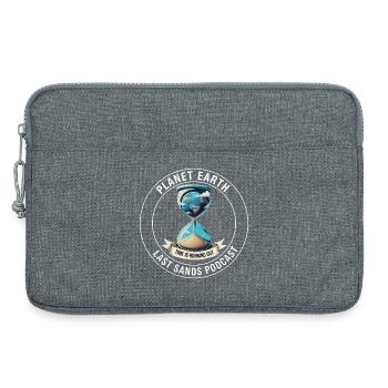 Eco-Conscious Hourglass Earth Healing Time Planet - Laptop bag 13" - heather grey - Front
