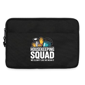 Funny Cleaning Design - Laptop bag 13" - black - Front