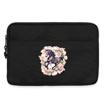 Cheval Vintage - Sacoche pour ordinateur portable 13 pouces - noir - Devant