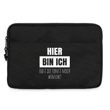 Me voilà, tu as d’autres vœux - Sacoche pour ordinateur portable 13 pouces - noir - Devant