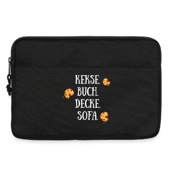 Kekse Buch Decke Sofa - Laptoptasche 13" - Schwarz - Vorne