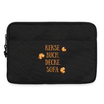 Kekse Buch Decke Sofa - Laptoptasche 13" - Schwarz - Vorne