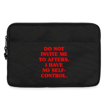 Ne m’invitez pas à l’afters afterhour club célébrer - Sacoche pour ordinateur portable 13 pouces - noir - Devant