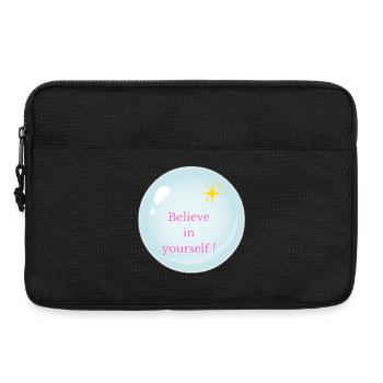 Believe in yourself! - Laptop bag 13" - black - Front