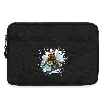 Frosch Snowboard - Laptoptasche 13" - Schwarz - Vorne