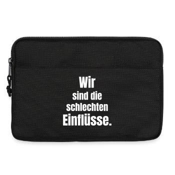 We are the bad influences - Laptop bag 13" - black - Front