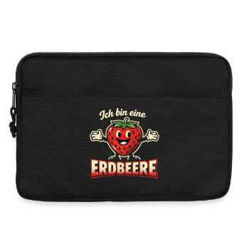 Costume de fraise Fruit Cadeau de Carnaval - Sacoche pour ordinateur portable 13 pouces - noir - Devant