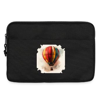 Regenbogenballon Aquarell - Laptoptasche 13" - Schwarz - Vorne