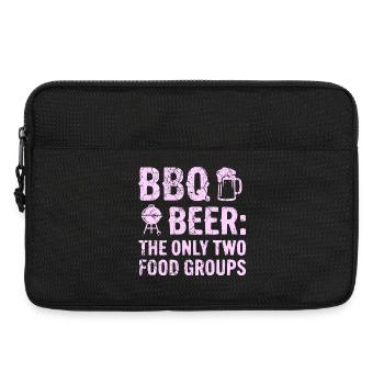 T-shirt barbecue, sweat à capuche, idée cadeau pour Grill Master - Sacoche pour ordinateur portable 13 pouces - noir - Devant