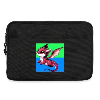 Drache - Laptoptasche 13" - Schwarz - Vorne