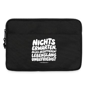 Nichts Erwarten Alles Akzeptieren - Laptoptasche 13" - Schwarz - Vorne