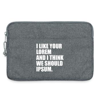 Perfect humor for graphic designers, web designers - Laptop bag 13" - heather grey - Front