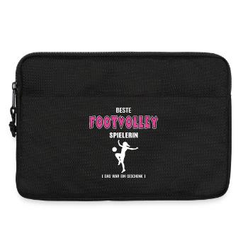 Meilleure joueuse de footvolley Footvolleyer féminine - Sacoche pour ordinateur portable 13 pouces - noir - Devant