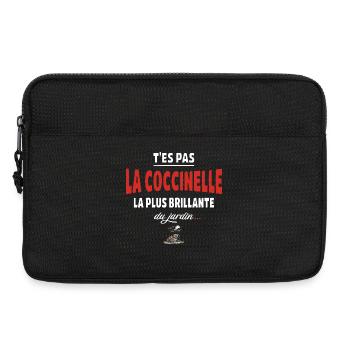 T’es pas la coccinelle la plus brillante du jardin - Sacoche pour ordinateur portable 13 pouces - noir - Devant