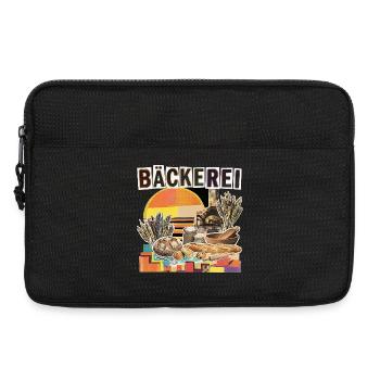 Bäckerei Bäcker Vintage - Laptoptasche 13" - Schwarz - Vorne