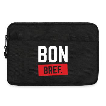 BON BREF Humour Français Expression Drôle - Sacoche pour ordinateur portable 13 pouces - noir - Devant