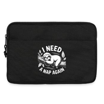 Ich brauch nen Nap - Laptoptasche 13" - Schwarz - Vorne