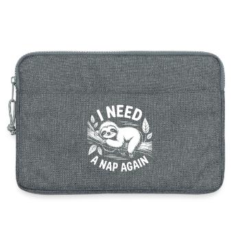 Ich brauch nen Nap - Laptoptasche 13" - Grau meliert - Vorne