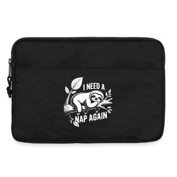 Ich brauch nen Nap - Laptoptasche 13" - Schwarz - Vorne