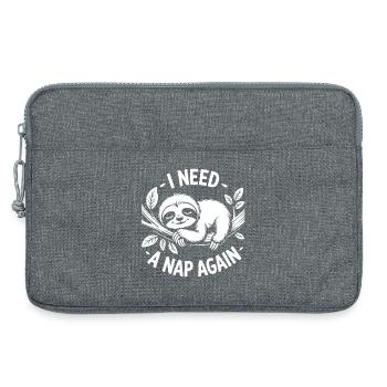 Faultier Modus An - Laptoptasche 13" - Grau meliert - Vorne