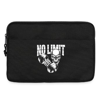 No Limit Skull Bodybuilding - Laptoptasche 13" - Schwarz - Vorne