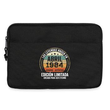 Avril 1984 Cadeau 42e Anniversaire Avril 1984 - Sacoche pour ordinateur portable 13 pouces - noir - Devant
