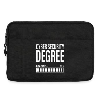 Cybersecurity Student Engineer Cyber Security - Laptop bag 13" - black - Front