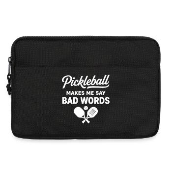 Pickleball Passion | Joueur et Humour Sportif - Sacoche pour ordinateur portable 13 pouces - noir - Devant