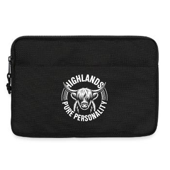 Personnalité pure du bœuf des Highlands - Sacoche pour ordinateur portable 13 pouces - noir - Devant