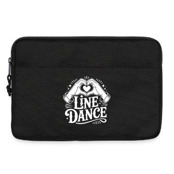 Line Dance Love - Laptop bag 13" - black - Front