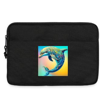 dauphin - Sacoche pour ordinateur portable 13 pouces - noir - Devant