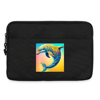 dauphin - Sacoche pour ordinateur portable 13 pouces - noir - Devant