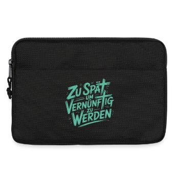 Zu spät vernünftig zu werden - Laptoptasche 13" - Schwarz - Vorne