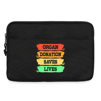 Leber Organspender Leberspende Organ Spender - Laptoptasche 13" - Schwarz - Vorne