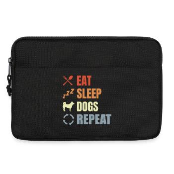 Routine de propriétaire de chien - Sacoche pour ordinateur portable 13 pouces - noir - Devant